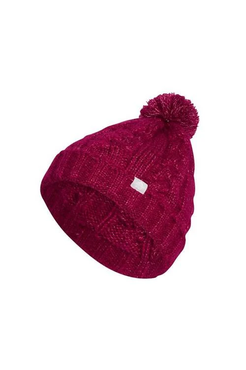 Adidas Ladies Pom Beanie Power Berry 3 Adidas Ladies Pom Beanie Power Berry