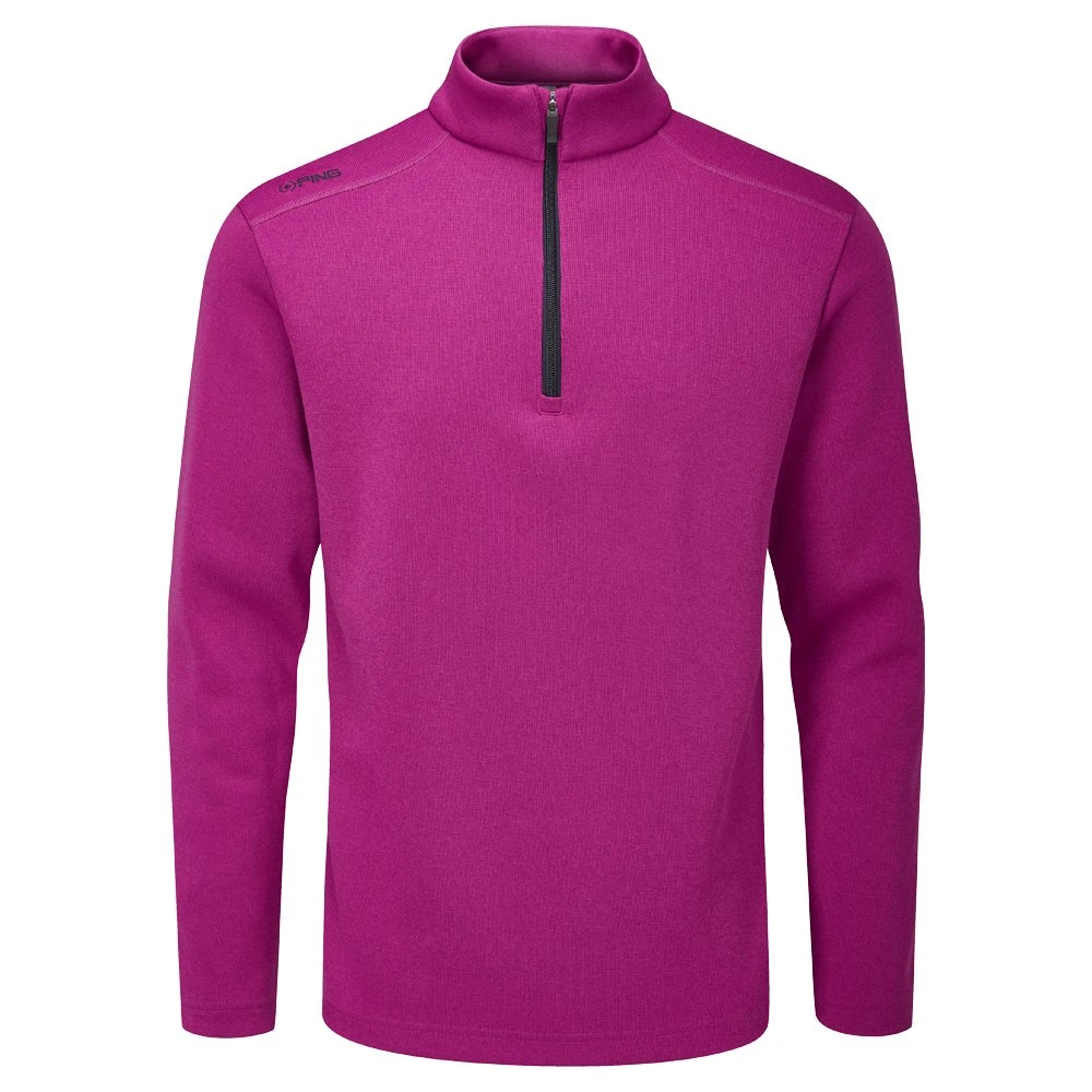 PING RAMSEY 1/2 ZIP FLEECE TOP RASPBERRY MARL 3 PING RAMSEY 1/2 ZIP FLEECE TOP RASPBERRY MARL