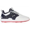 Puma Gents Ignite PWRAdapt Shoes WHITE SILVER PEACOAT -Golf Supply Store 31603