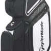 TAYLORMADE 2020 8.0 GOLF CART BAG BLACK/WHITE/CHARCOAL -Golf Supply Store 32927