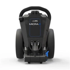 POWAKADDY 2022 MICRA PUSH CART-GUN METAL/BLUE TRIM -Golf Supply Store 40383 3