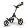 POWAKADDY 2022 MICRA PUSH CART-GUN METAL/YELLOW TRIM -Golf Supply Store 40385