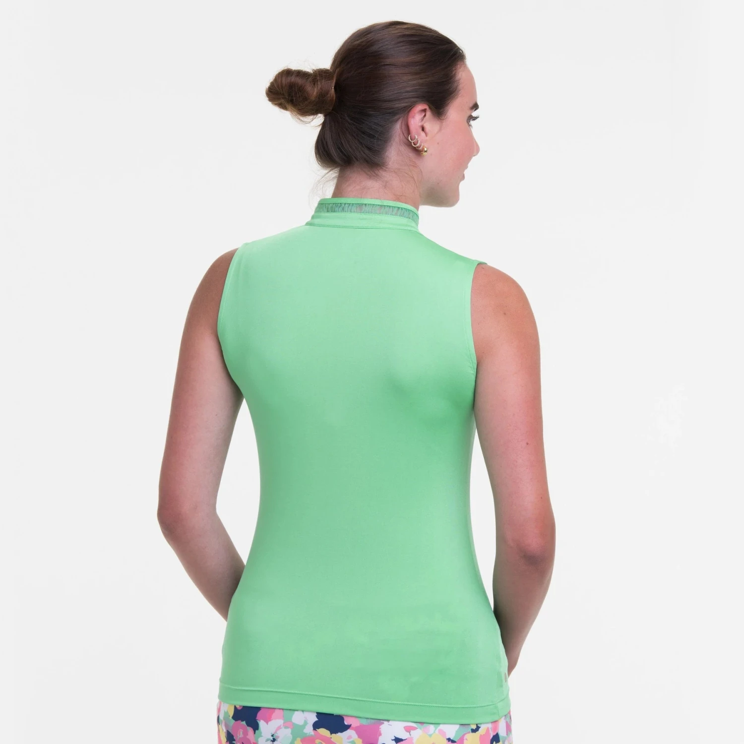 EPNY Ladies Sleeveless Mandarin Collar Polo Shirt Complemint 5 EPNY Ladies Sleeveless Mandarin Collar Polo Shirt Complemint - Image 3