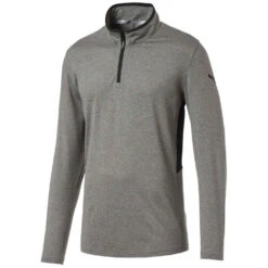 Puma Gents Rotation ¼ Zip Puma Medium Grey Heather 03