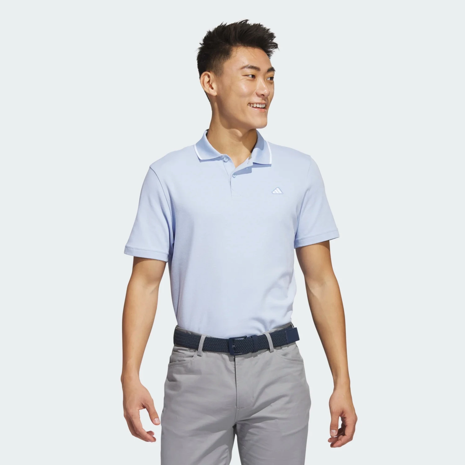 Adidas GO-TO PIQUÉ GOLF POLO SHIRT Blue Dawn 4 Adidas GO-TO PIQUÉ GOLF POLO SHIRT Blue Dawn - Image 2