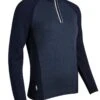 Glenmuir ALISSA Ladies Zip Neck Contrast Sleeve Touch Of Cashmere Golf Sweater 1 Glenmuir ALISSA Ladies Zip Neck Contrast Sleeve Touch Of Cashmere Golf Sweater -Golf Supply Store 890x1200 fitbox alissa navynavymarlwhite3