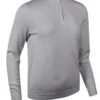 Glenmuir Ladies Zip Neck Lightweight Cotton Golf Sweater-Light Grey Marl AVA 1 Glenmuir Ladies Zip Neck Lightweight Cotton Golf Sweater-Light Grey Marl AVA -Golf Supply Store 890x1200 fitbox ava lightgreymarl14