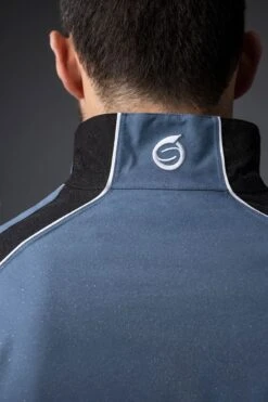 Sunderland Gents Vancouver Waterproof Pro Jacket Black - Storm Grey/Black/White Lifetime Waterproof Guarantee 7 Sunderland Gents Vancouver Waterproof Pro Jacket Black - Storm Grey/Black/White Lifetime Waterproof Guarantee -Golf Supply Store 890x1200 fitbox vancouverprojacket closeup backneck3