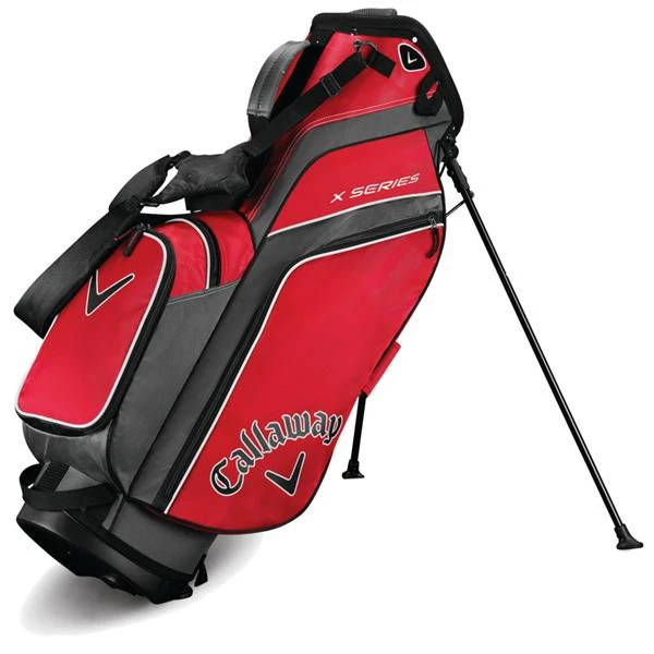 Callaway X Series 19 Stand Bag Red/Titanium/White 3 Callaway X Series 19 Stand Bag Red/Titanium/White