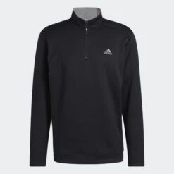 Adidas Gents Club ¼ Zip Sweatshirt Black