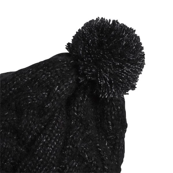 Adidas Ladies Pom Beanie Power Black 4 Adidas Ladies Pom Beanie Power Black - Image 2