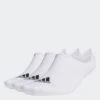Adidas 3 PK LOWCUT WHITE Socks -Golf Supply Store GJ7327 photo side transparent 2000x2000 5bbcadaf 2919 44aa 8cc7 342ba0525224