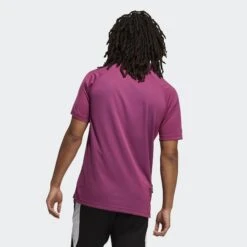 Adidas Polo P.BLUE PIQUE P SCARLE/SENTFL 8 Adidas Polo P.BLUE PIQUE P SCARLE/SENTFL -Golf Supply Store GL0100 on model back transparent 2000x2000 684c3440 119e 497e b09c 32308d960c22