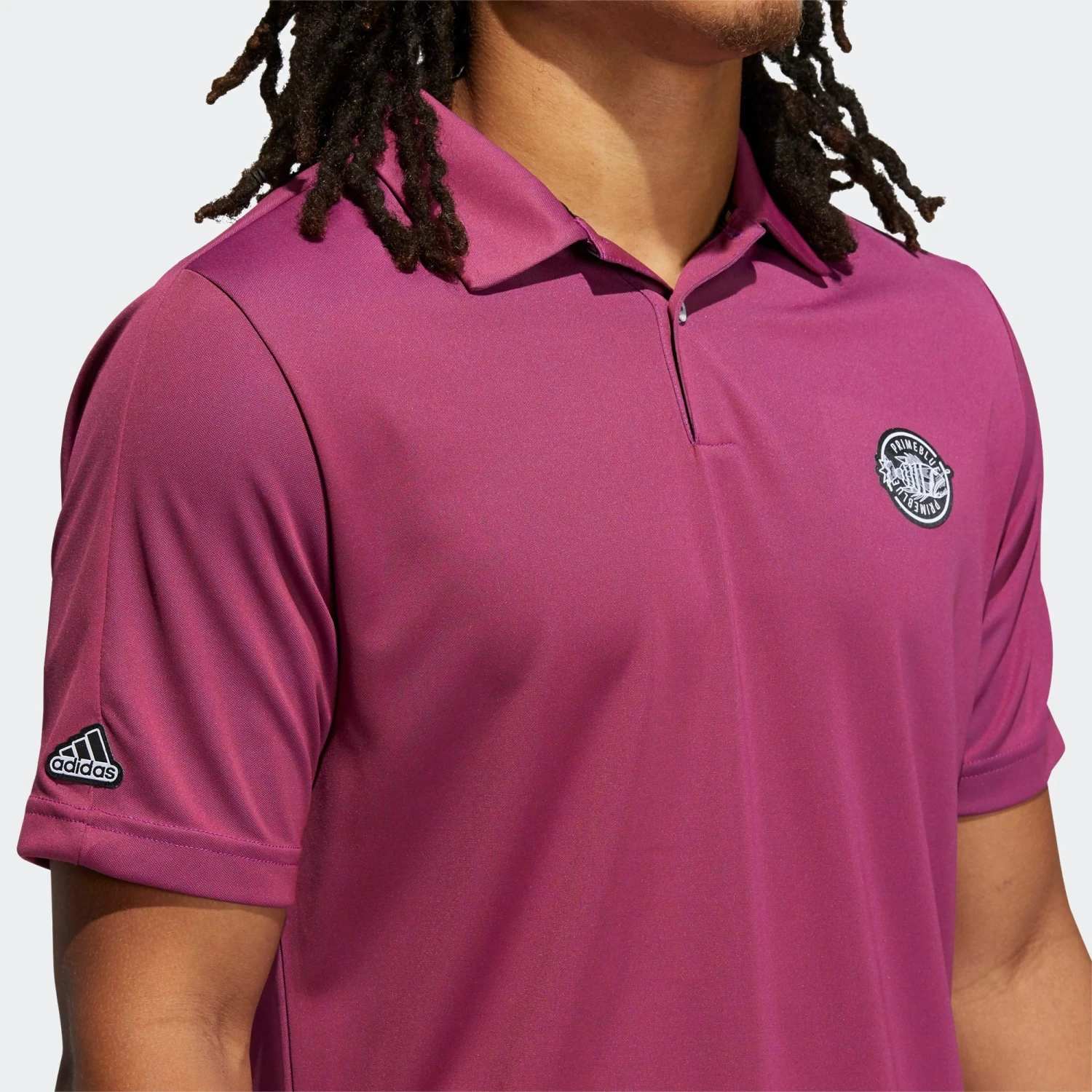 Adidas Polo P.BLUE PIQUE P SCARLE/SENTFL 6 Adidas Polo P.BLUE PIQUE P SCARLE/SENTFL - Image 4