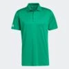 Adidas Gents Performance Polo Shirt GREEN -Golf Supply Store GQ3120 photo front center transparent 2000x2000 952d7260 1ac3 481a aa61 637b46e0536d