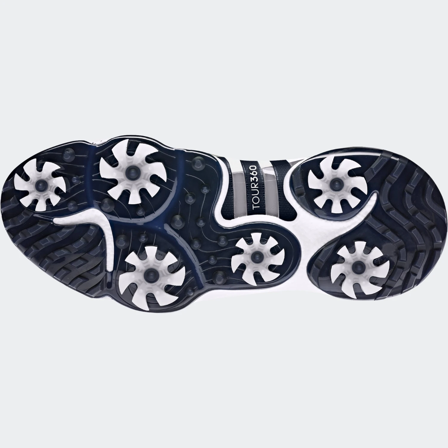 Adidas Gents Tour360 22 Shoes White/Silver/Teal 5 Adidas Gents Tour360 22 Shoes White/Silver/Teal - Image 3