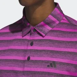 Adidas Golf 2-Colour Stripe Shirt Black/Lucid Fuchsia 9 Adidas Golf 2-Colour Stripe Shirt Black/Lucid Fuchsia -Golf Supply Store HR8010 b2b152 pdp