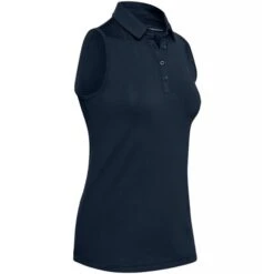 Under Armour Ladies Zinger Sleeveless Polo Shirt Academy (408)