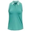 Under Armour Ladies Iso-Chill Sleeveless Polo Shirt Green Neptune - Sea Mist (369) -Golf Supply Store P 1370136UNDERARMOURSHIRTNEPTUNESEAMIST369LADIES L