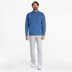 Puma Gents Cloudspun T7 1/4 Zip Top Blue - Grey 9 Puma Gents Cloudspun T7 1/4 Zip Top Blue - Grey -Golf Supply Store P 532413PUMAGENTSCLOUDSPUNT7ZIPTOPBLUEGREY 6 L