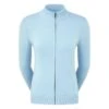 FootJoy Ladies Full Zip Lined Pullover Sky Blue 1 FootJoy Ladies Full Zip Lined Pullover Sky Blue -Golf Supply Store P 96032FOOTJOYTOPSKYBLUELADIES L