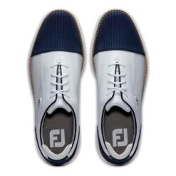 FootJoy Ladies FJ Traditions Shoes White - Navy -Golf Supply Store P 97915FOOTJOYSHOESWHITENAVYLADIES 15 L
