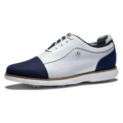 FootJoy Ladies FJ Traditions Shoes White - Navy -Golf Supply Store P 97915FOOTJOYSHOESWHITENAVYLADIES 16 L