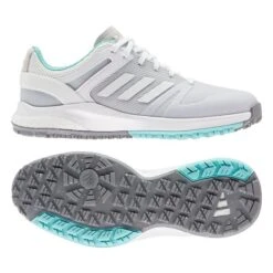 Adidas Ladies EQT Spike Less Shoes Cloud White - Acid Mint -Golf Supply Store P FW6295ADIDASSHOESWHITEMINTLADIES 6 L