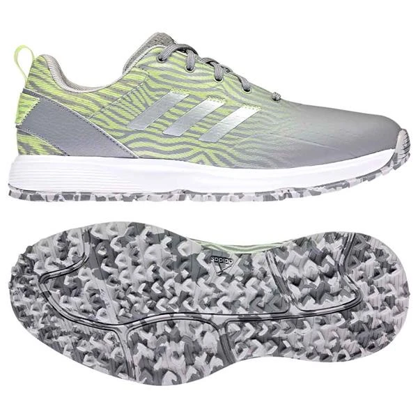 Adidas Ladies S2G Spikeless Lace Shoes Grey Three - Silver Met - Almost Lime 7 Adidas Ladies S2G Spikeless Lace Shoes Grey Three - Silver Met - Almost Lime - Image 5