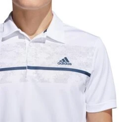 Adidas Gents Primegreen Print Polo Shirt White 9 Adidas Gents Primegreen Print Polo Shirt White -Golf Supply Store P H36255ADIDASSHIRTWHITEGENTS 5 L