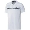Adidas Gents Primegreen Print Polo Shirt White 2 Adidas Gents Primegreen Print Polo Shirt White -Golf Supply Store P H36255ADIDASSHIRTWHITEGENTS L