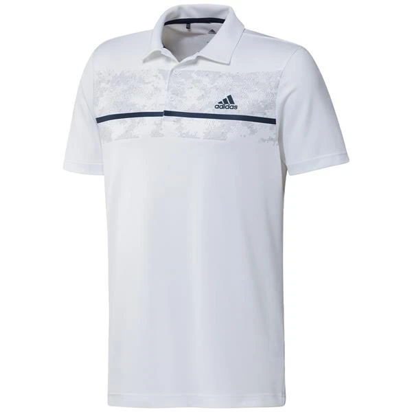 Adidas Gents Primegreen Print Polo Shirt White 3 Adidas Gents Primegreen Print Polo Shirt White