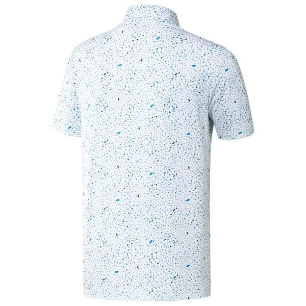 Adidas Gents Flag Print Primeblue Polo Shirt Blue Rush - Semi Mint - Crew Navy 4 Adidas Gents Flag Print Primeblue Polo Shirt Blue Rush - Semi Mint - Crew Navy - Image 2