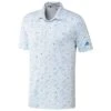 Adidas Gents Flag Print Primeblue Polo Shirt Blue Rush - Semi Mint - Crew Navy 1 Adidas Gents Flag Print Primeblue Polo Shirt Blue Rush - Semi Mint - Crew Navy -Golf Supply Store P HA6123ADIDASSHIRTBLUEMINTNAVYGENTS L