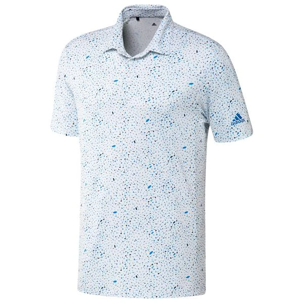Adidas Gents Flag Print Primeblue Polo Shirt Blue Rush - Semi Mint - Crew Navy 3 Adidas Gents Flag Print Primeblue Polo Shirt Blue Rush - Semi Mint - Crew Navy