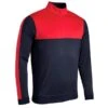 Sunderland Gents Arizona Therm Fleece MidLayer Navy - Red -Golf Supply Store P SUNMC87SUNGENTSARIZONATHERMFLEECEMIDNAVYRED L