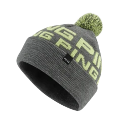 Ping Logo II Bobble Hats Grey Marl /Green
