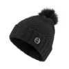 Ping Ladies Rosario Textured Knit Bobble Hat Black 1 Ping Ladies Rosario Textured Knit Bobble Hat Black -Golf Supply Store P93584 ROSARIO BLACK 01