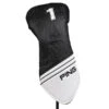 Ping Core Driver Headcover 214 White Black 1 Ping Core Driver Headcover 214 White Black -Golf Supply Store PI22H0401001 L