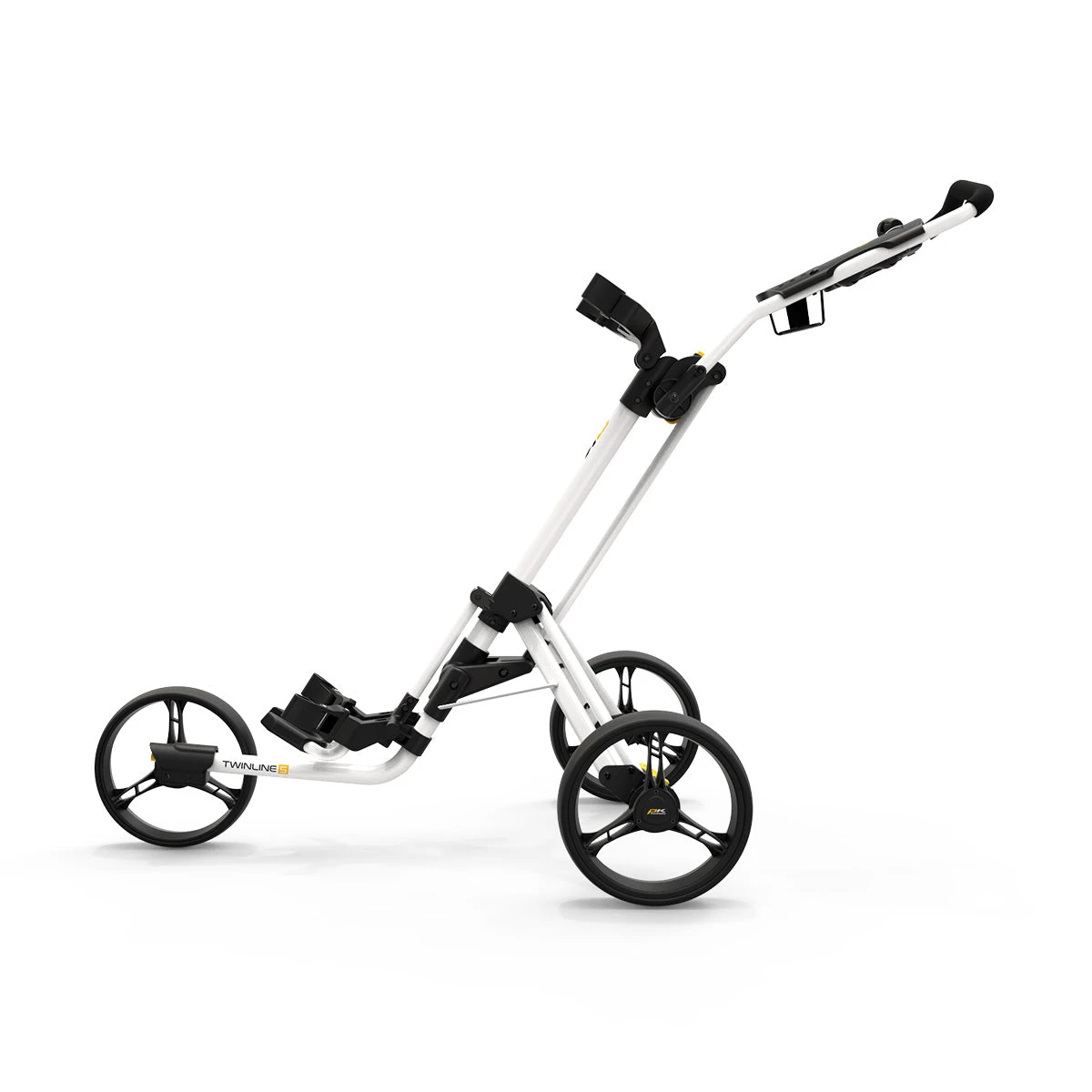 PowaKaddy 2022 Twinline 5 Push Cart Polar White - Image 2