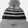 MIZUNO BREATH THERMO POM POM BEANIE GREY -Golf Supply Store S52GW2502 05 Grey 1