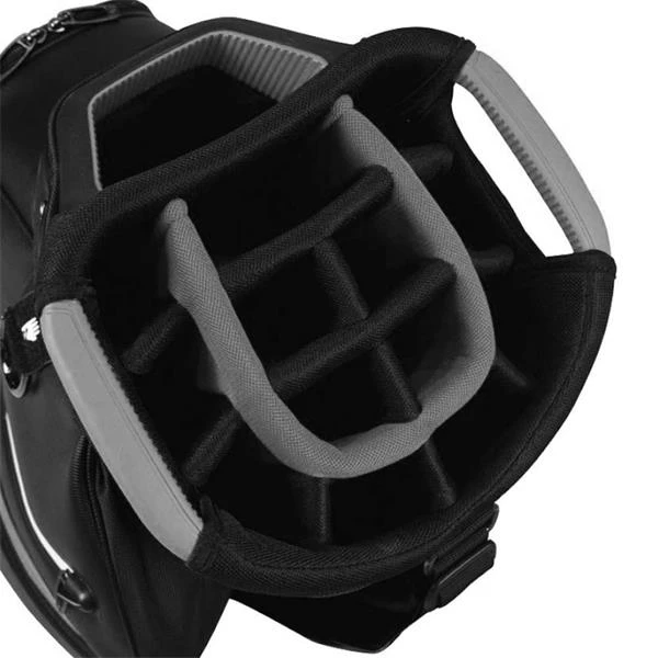 TaylorMade Deluxe Cart Bag Red - Black 4 TaylorMade Deluxe Cart Bag Red - Black - Image 2