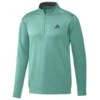 Adidas Golf Club LC 1/4 Zip Acid Mint GR0762 1 Adidas Golf Club LC 1/4 Zip Acid Mint GR0762 -Golf Supply Store adidas club qt zip golf pullover gr0762