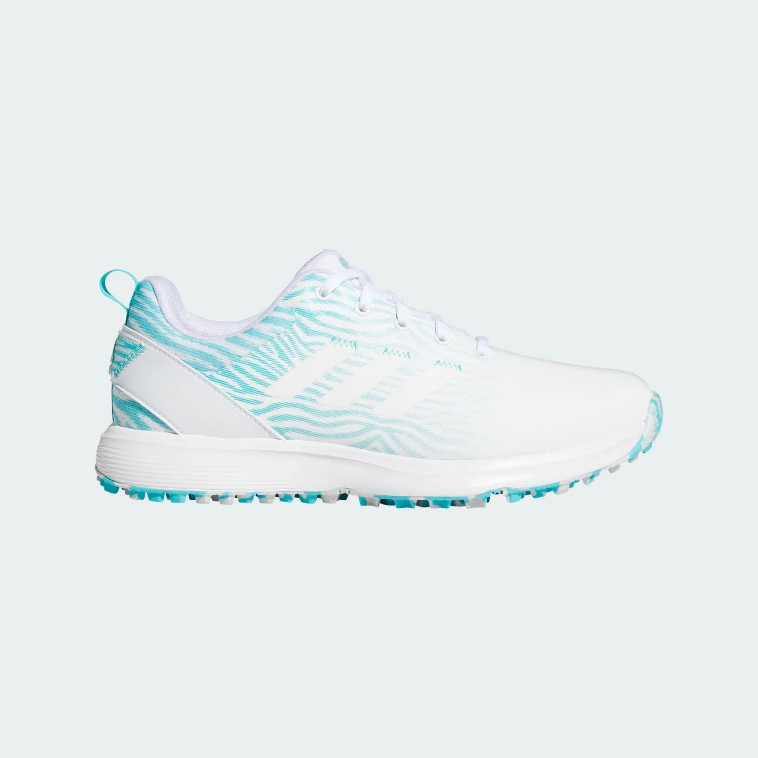 Adidas Ladies S2G Spikeless Lace Shoes Cloud White / Cloud White / Semi Mint Rush 3 Adidas Ladies S2G Spikeless Lace Shoes Cloud White / Cloud White / Semi Mint Rush