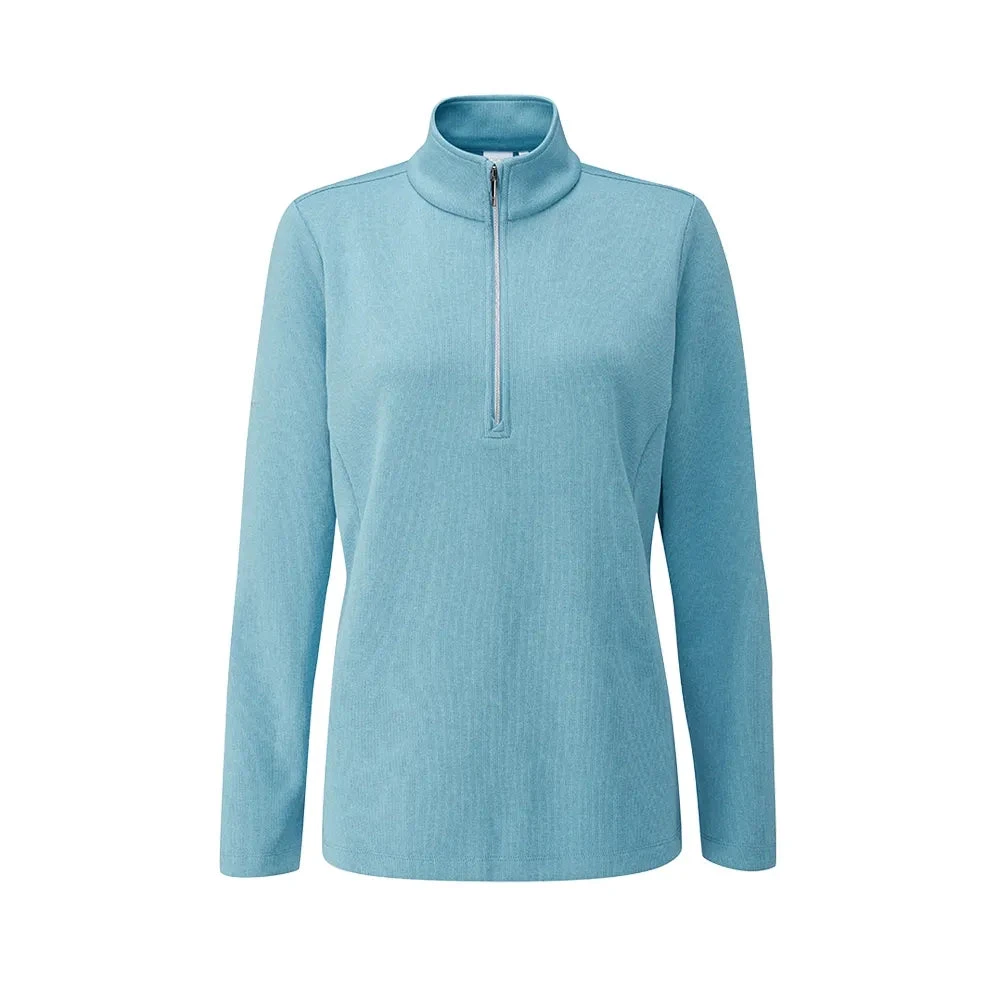 Ping Ladies Lyla ½ Zip Top Tranquil Blue 3 Ping Ladies Lyla ½ Zip Top Tranquil Blue