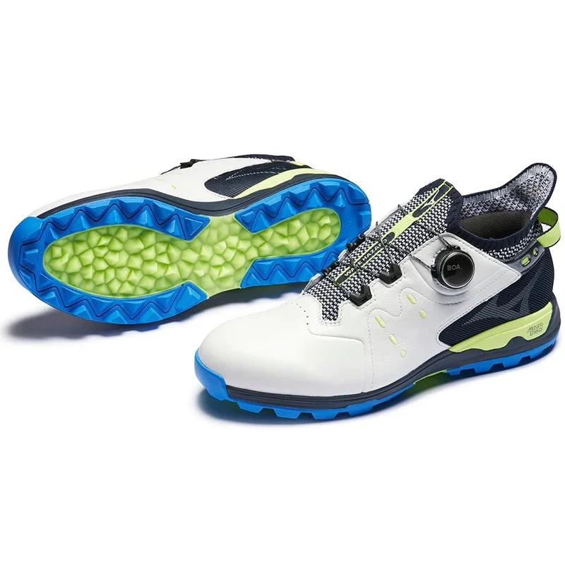 Mizuno Wave Hazard Pro Boa Waterproof Spikeless Shoes - White/Neo Lime 4 Mizuno Wave Hazard Pro Boa Waterproof Spikeless Shoes - White/Neo Lime - Image 2