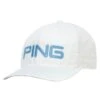 Ping Classic Lite Golf Cap White/Light Blue -Golf Supply Store ping classic lite golf cap 35980 01 1 1