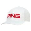Ping Classic Lite Golf Cap White/Red 2 Ping Classic Lite Golf Cap White/Red -Golf Supply Store ping classic lite golf cap 35980 03 2 1