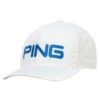 Ping Classic Lite Golf Cap White/Blue -Golf Supply Store ping classic lite golf cap 35980 06 1 1