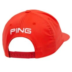 Ping Classic Lite Golf Cap Red/White -Golf Supply Store ping classic lite golf cap back view 35980 04 1 1